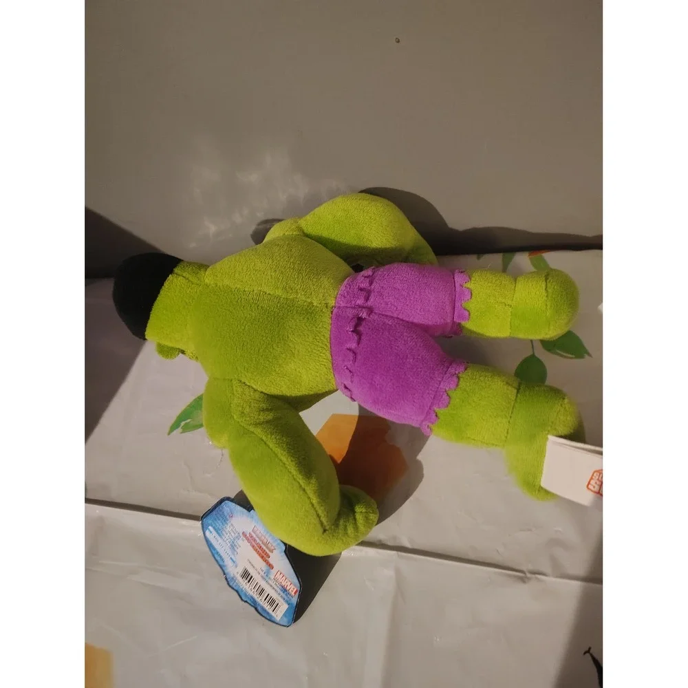 Marvel Super Hero Squad Hulk Plush Stuffed Toy Green Purple 2012 Just Play